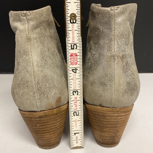 FEDERICA D’ESTE Suede Zip Up Ankle Boot Two Tone Shoes Size 40 - Picture 11 of 17